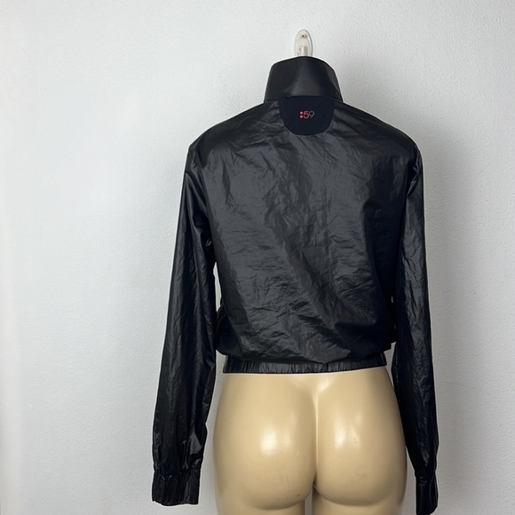 SPLIT 59 black zipper up jacket size XS - Picture 3 of 8